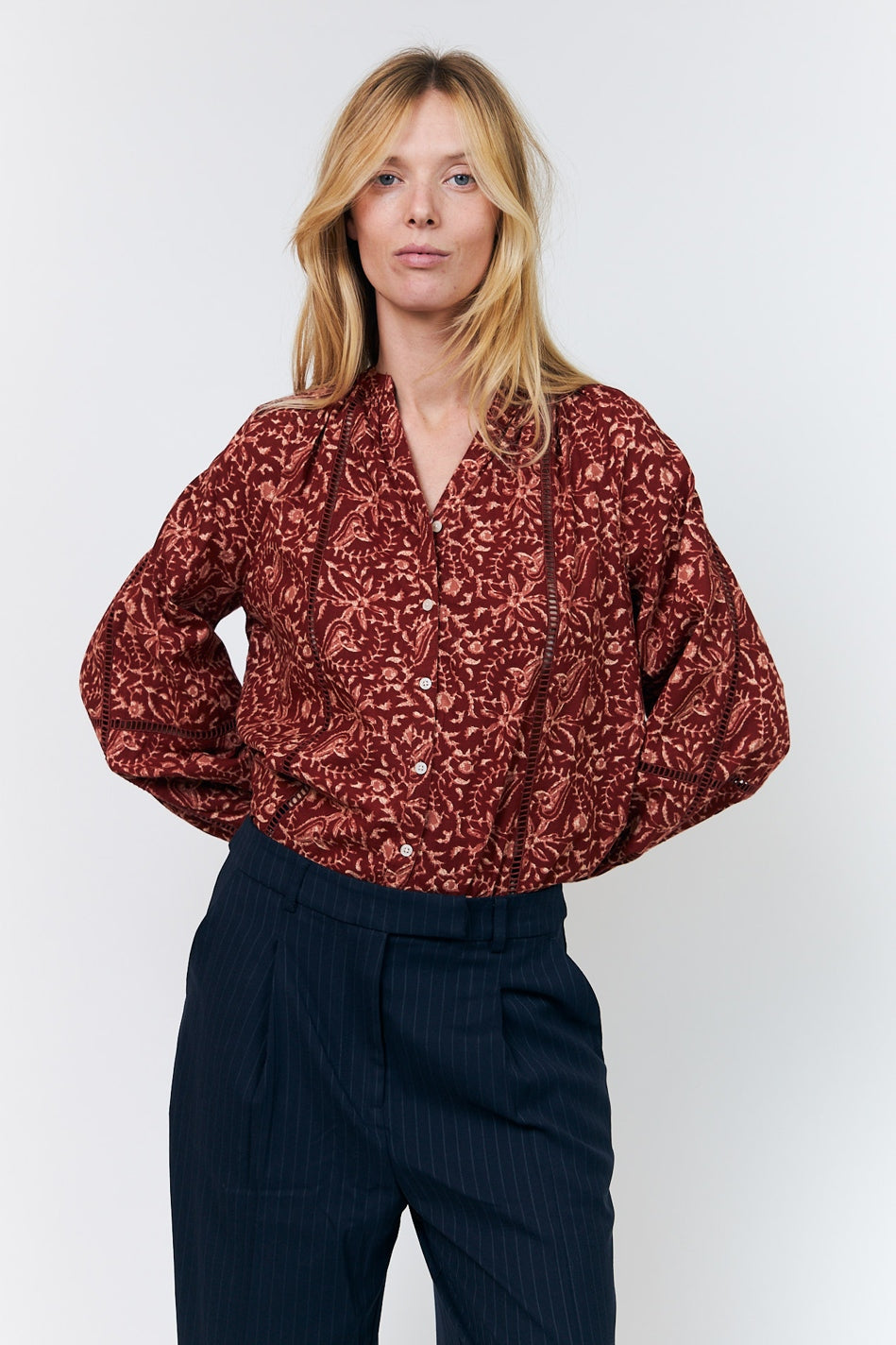Veroll Shirt Ls RUST - 26441-1030