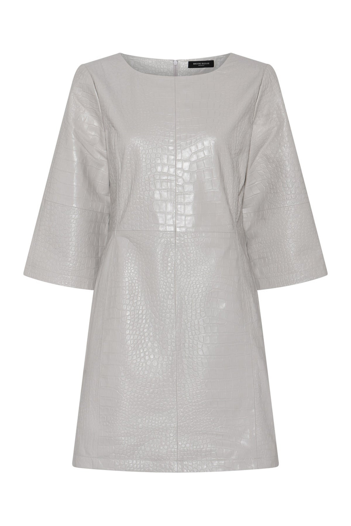 EmbossedBBNutali leather dress Silver Cloud - BBW4689