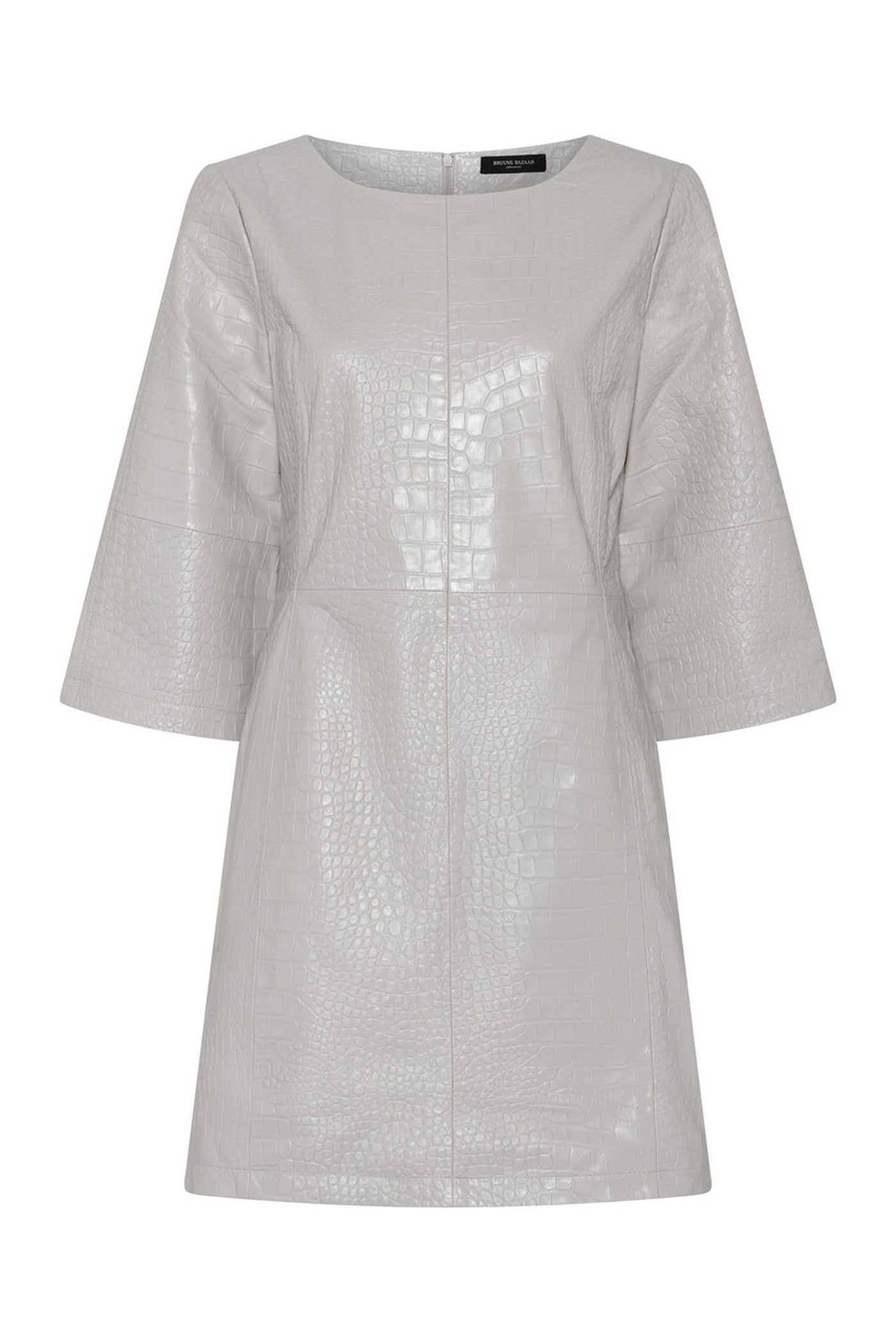 EmbossedBBNutali leather dress Silver Cloud - BBW4689
