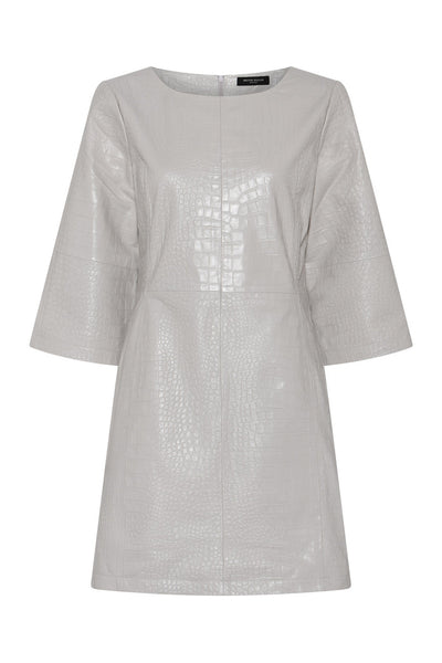 EmbossedBBNutali leather dress Silver Cloud - BBW4689 Thumbnail