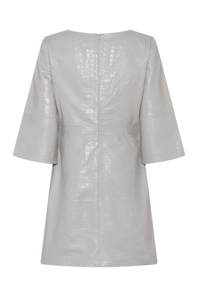 EmbossedBBNutali leather dress Silver Cloud - BBW4689 Thumbnail