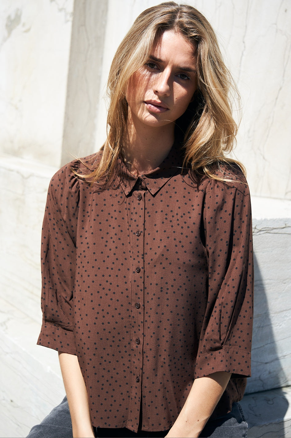 BonoLL Shirt SS 87 Dark Mokka - EX00009-1001