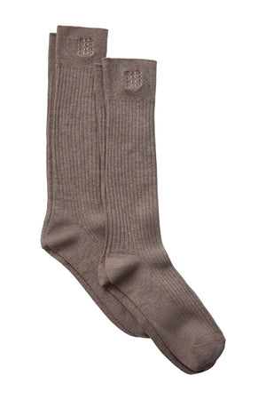 BEATHASW KNEE SOCK x 2 7050 Camel Melange - SNOS937