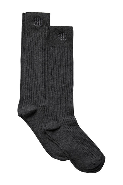 BEATHASW KNEE SOCK x 2 8011 Dark grey melange - SNOS937 Thumbnail
