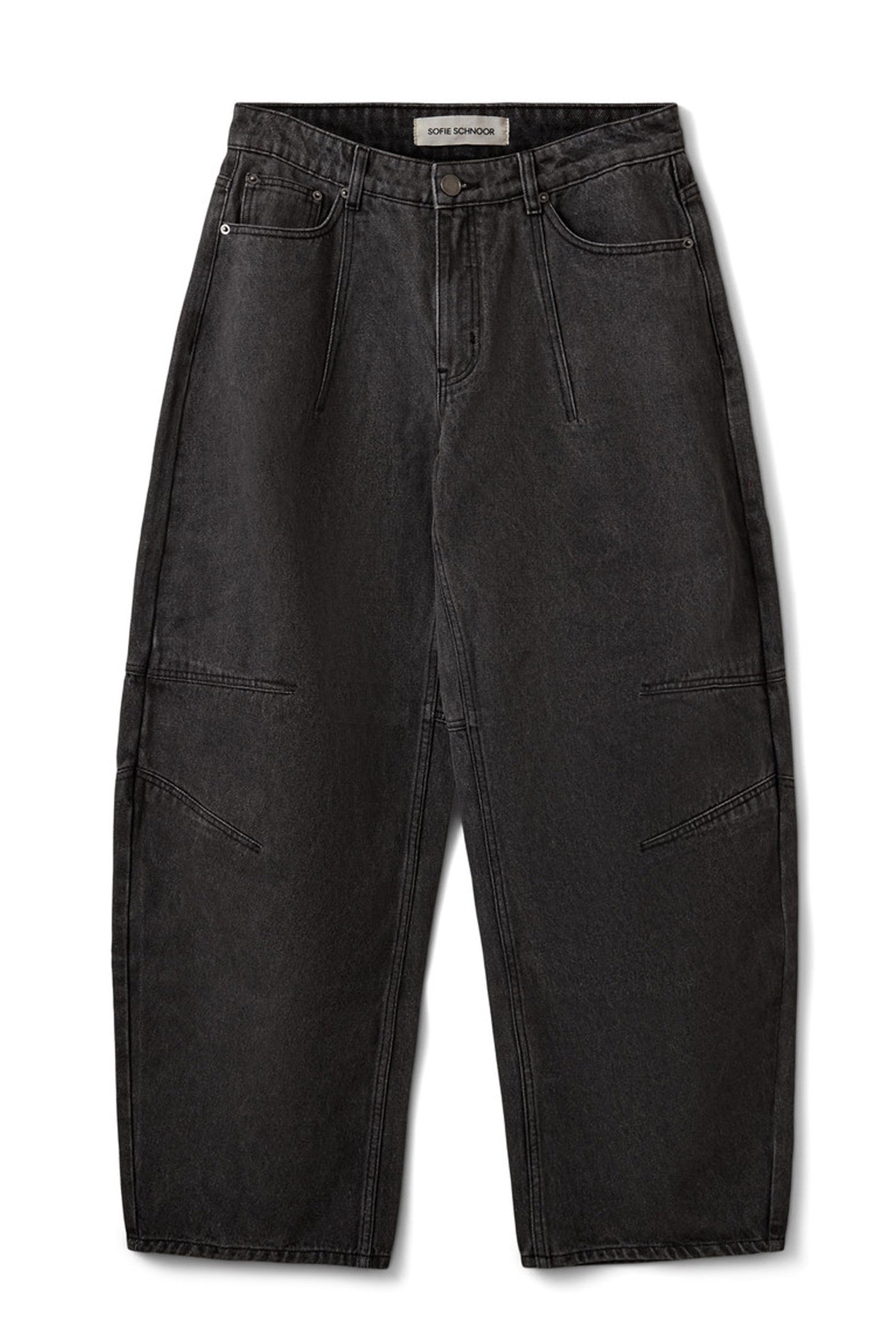 BECKASW BARREL SHAPED JEANS 1024 Black washed Denim - S262281