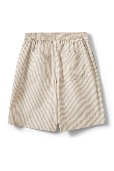 BLAIRSW STRIPED BERMUDA SHORTS 0154 Off White / Black stripe - S262291 Thumbnail