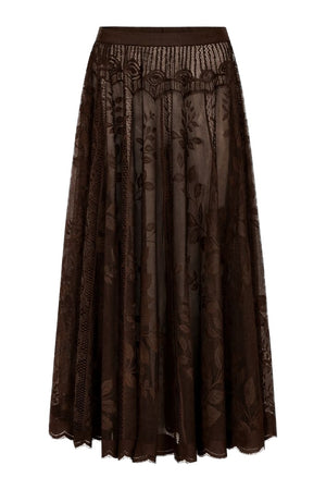 Collinsll Midi Skirt 87 Dark Mokka - 26493-2035