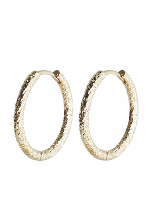 BRUSHED HOOP 20MM TILBEHØR GULD - BRUSHED HOOP 20MM