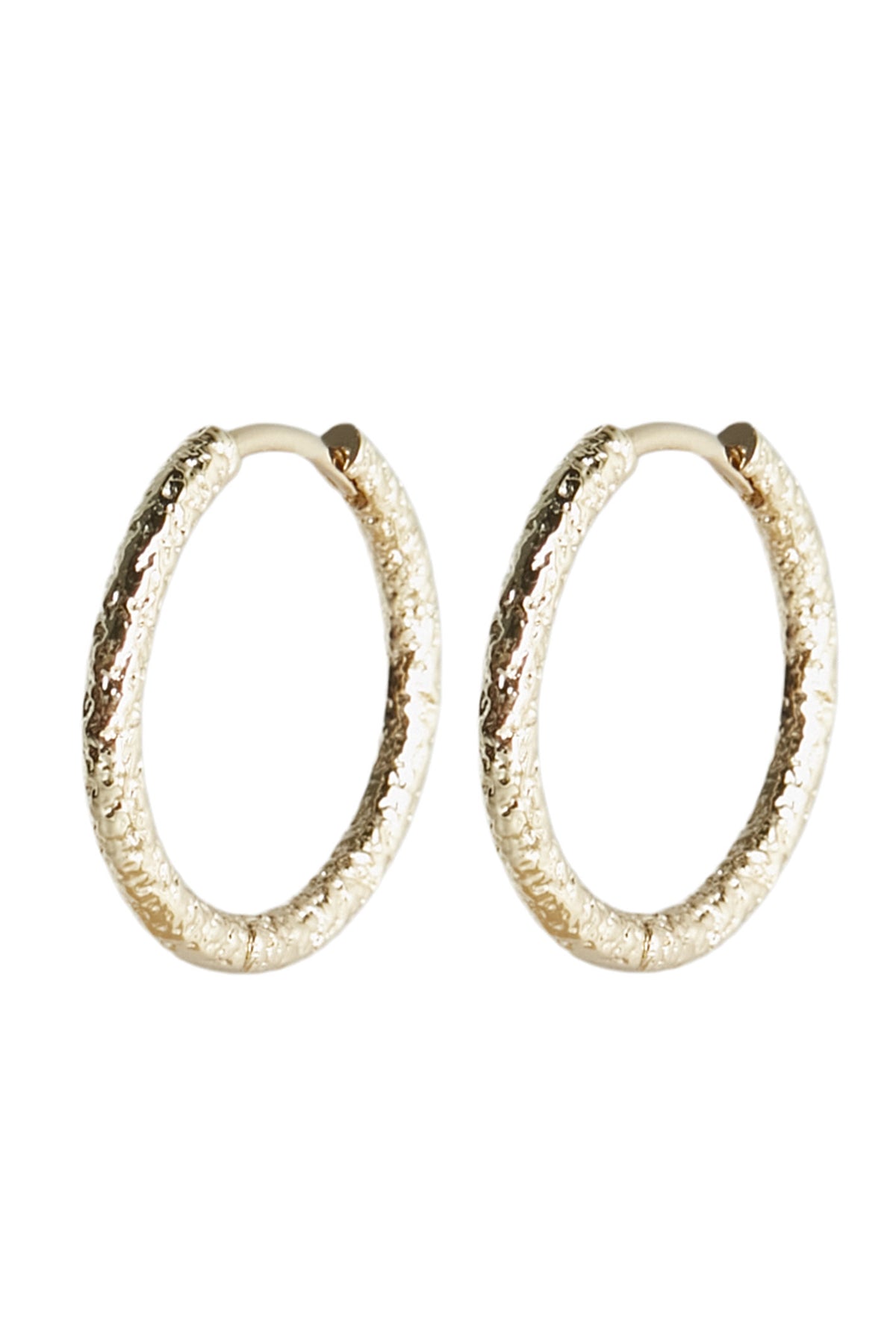 BRUSHED HOOP 20MM TILBEHØR GULD - BRUSHED HOOP 20MM