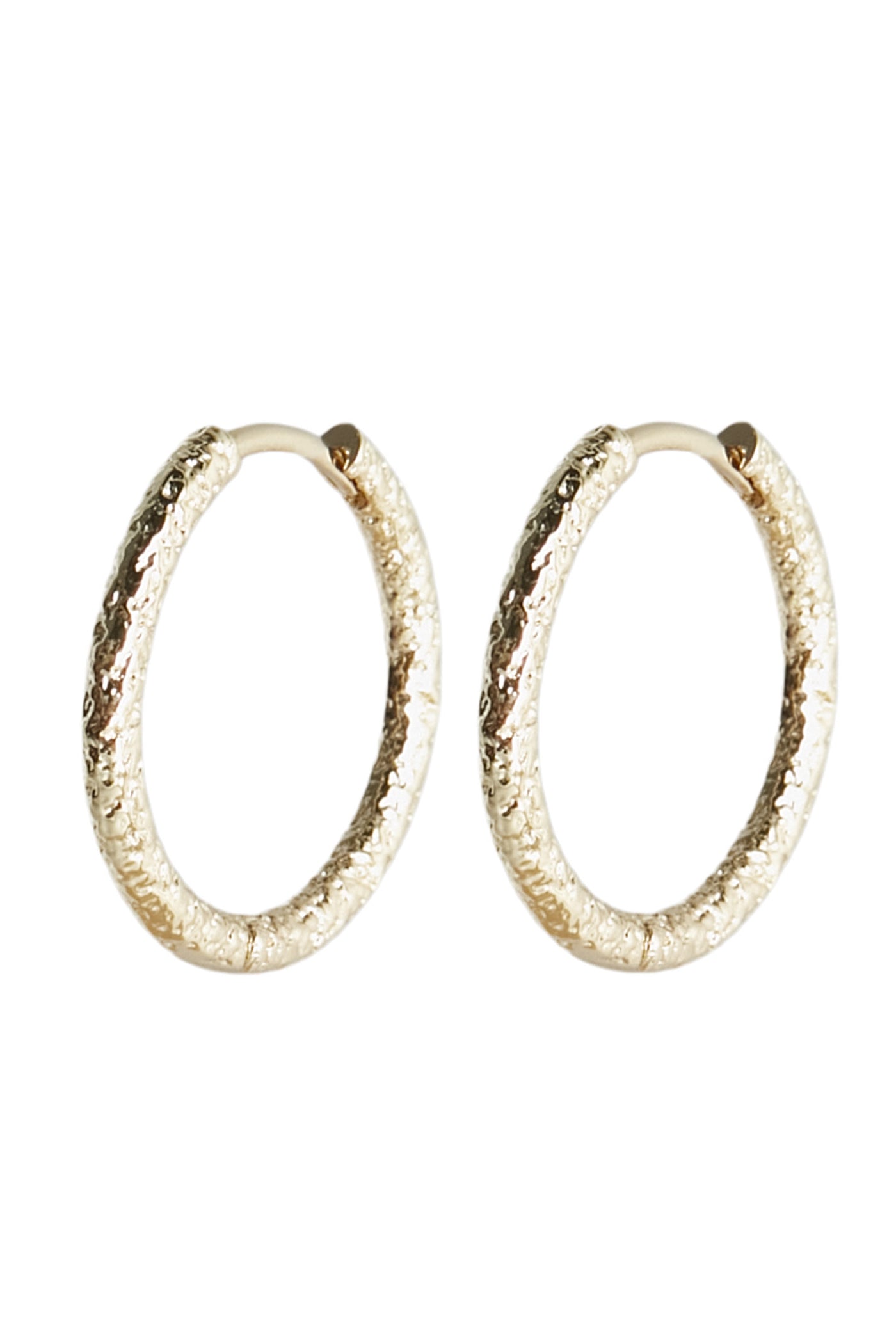 BRUSHED HOOP 20MM TILBEHØR GULD - BRUSHED HOOP 20MM