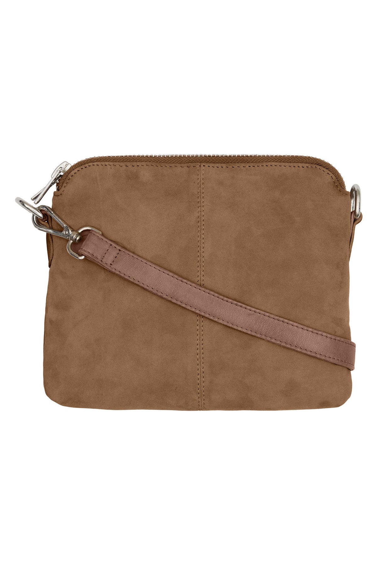 BTFARIANA Suede Bag Nude Brown w. Silver acc. - 180057