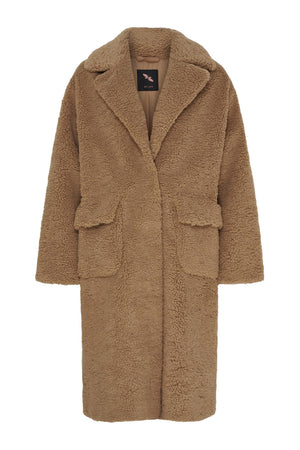 BTFCELIA Teddy Trenchcoat CAMEL - 400047