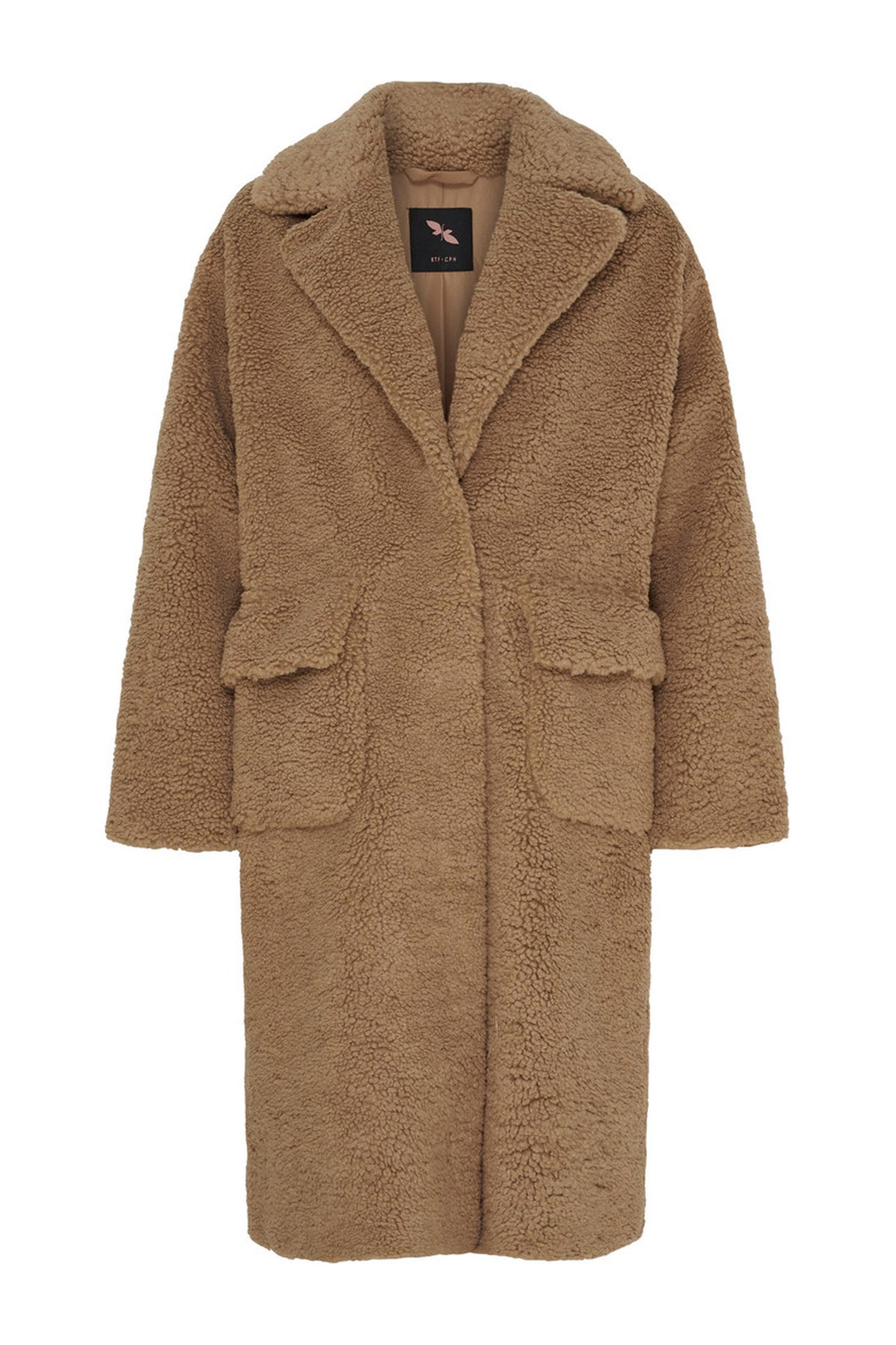 BTFCELIA Teddy Trenchcoat CAMEL - 400047