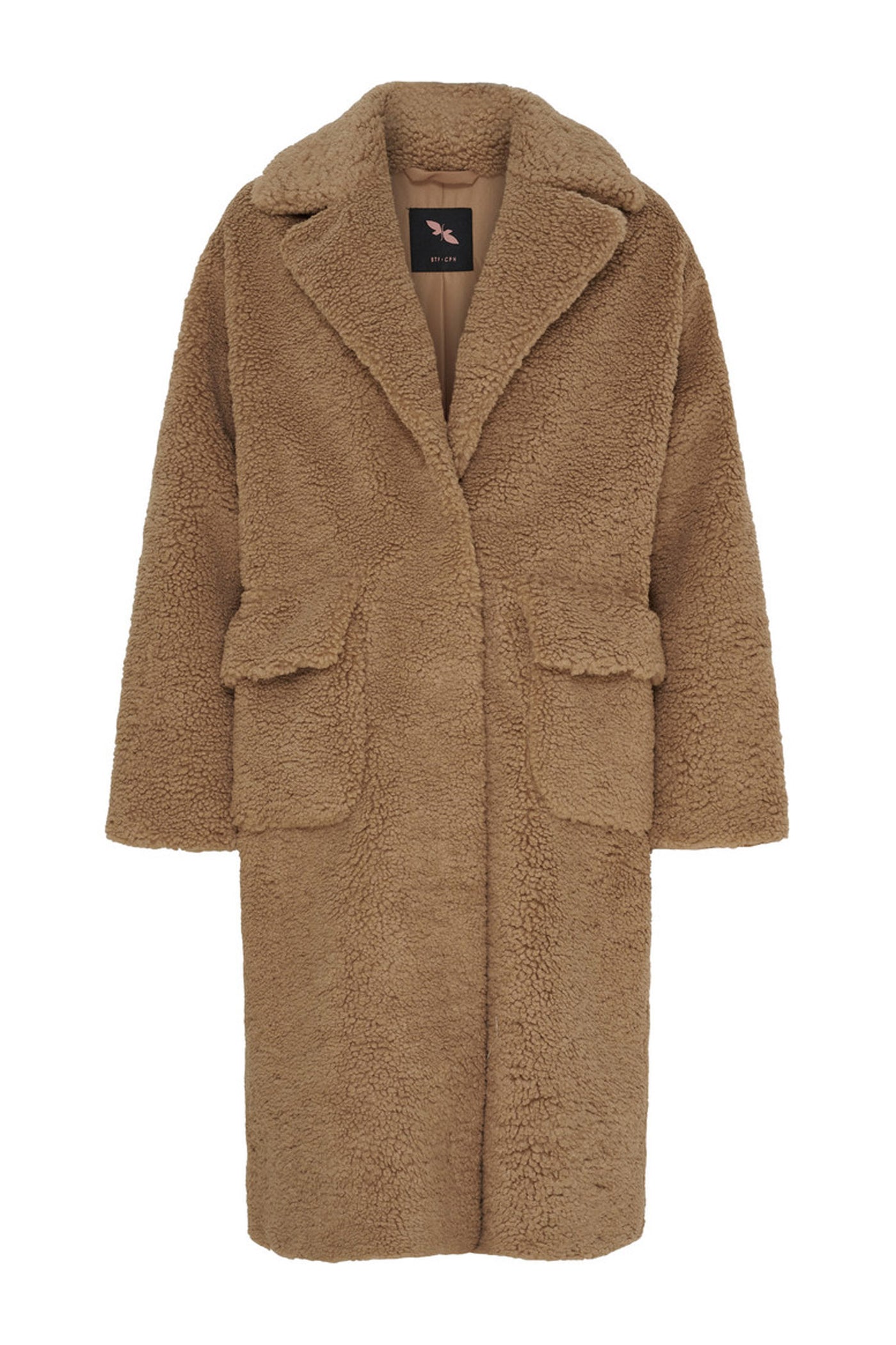 BTFCELIA Teddy Trenchcoat CAMEL - 400047