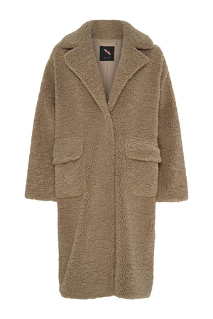 BTFCELIA Teddy Trenchcoat TAUPE - 400047