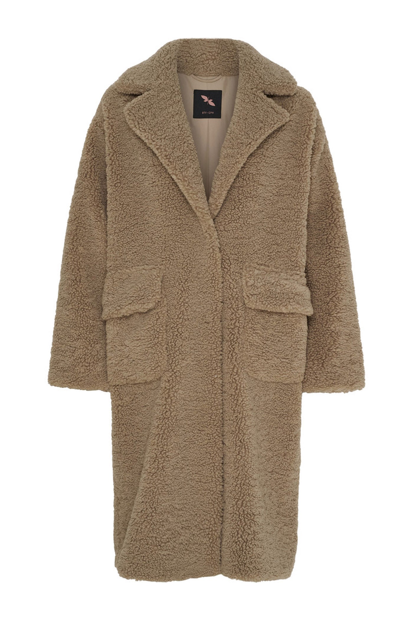 BTFCELIA Teddy Trenchcoat TAUPE - 400047