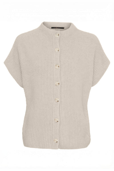 BTFELEANOR Raccoon Cardigan Light Beige - 500121 Thumbnail