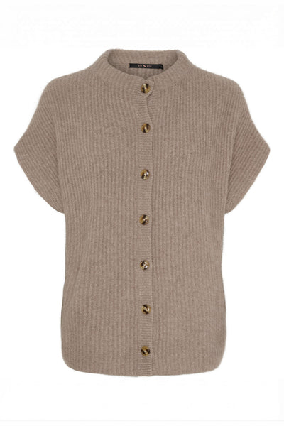 BTFELEANOR Raccoon Cardigan Mocha Brown - 500121 Thumbnail