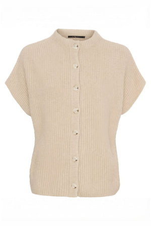 BTFELEANOR Raccoon Cardigan Sand Beige - 500121