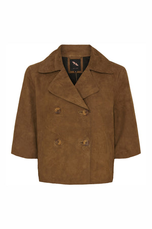 BTFGIULIA Suede Jacket Caramel - 100273 - Suede