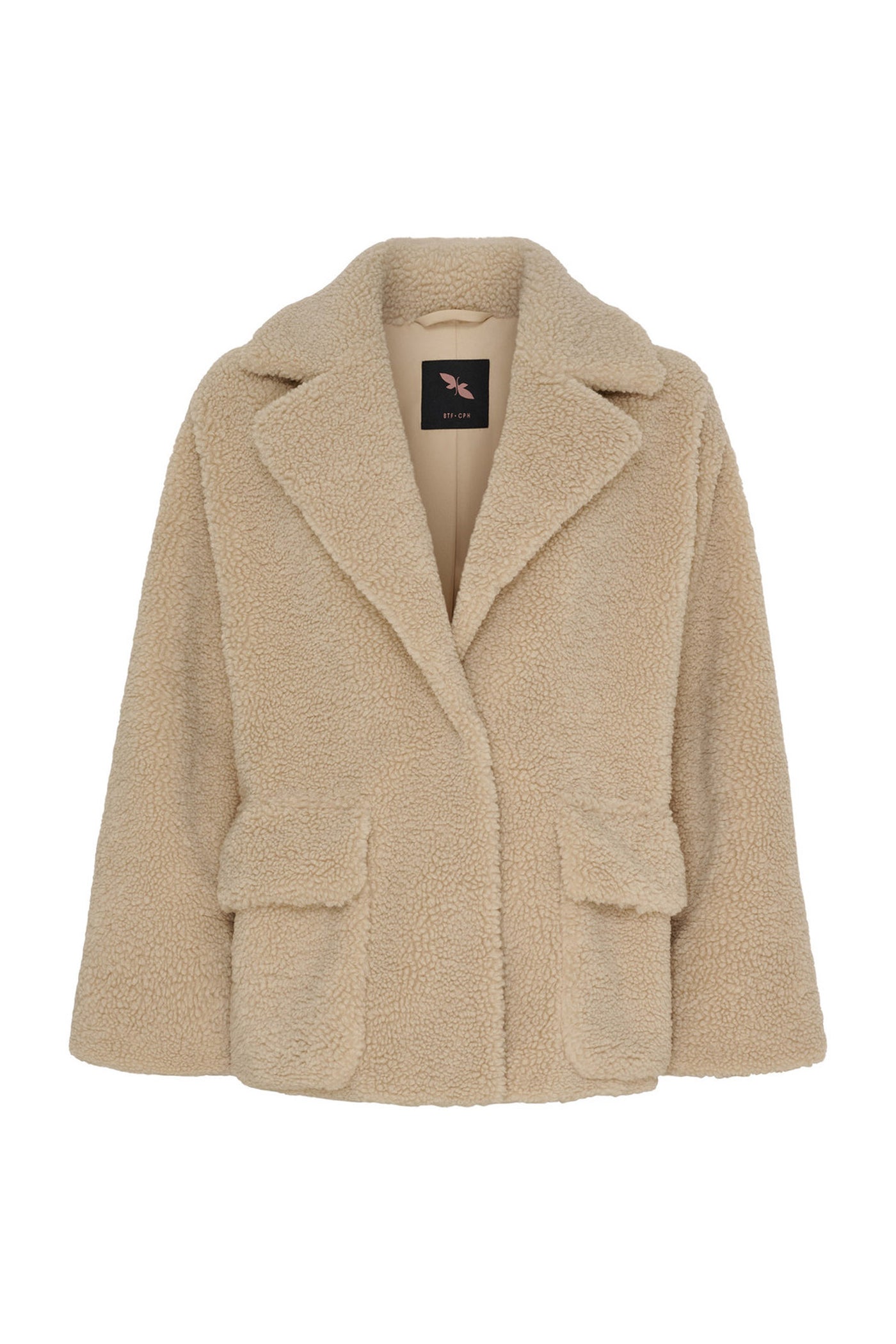 BTFHELENA Teddy Coat Beige - 400045
