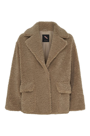 BTFHELENA Teddy Coat TAUPE - 400045