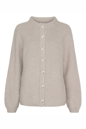 BTFNINA Raccoon Cardigan Light Beige - 500129