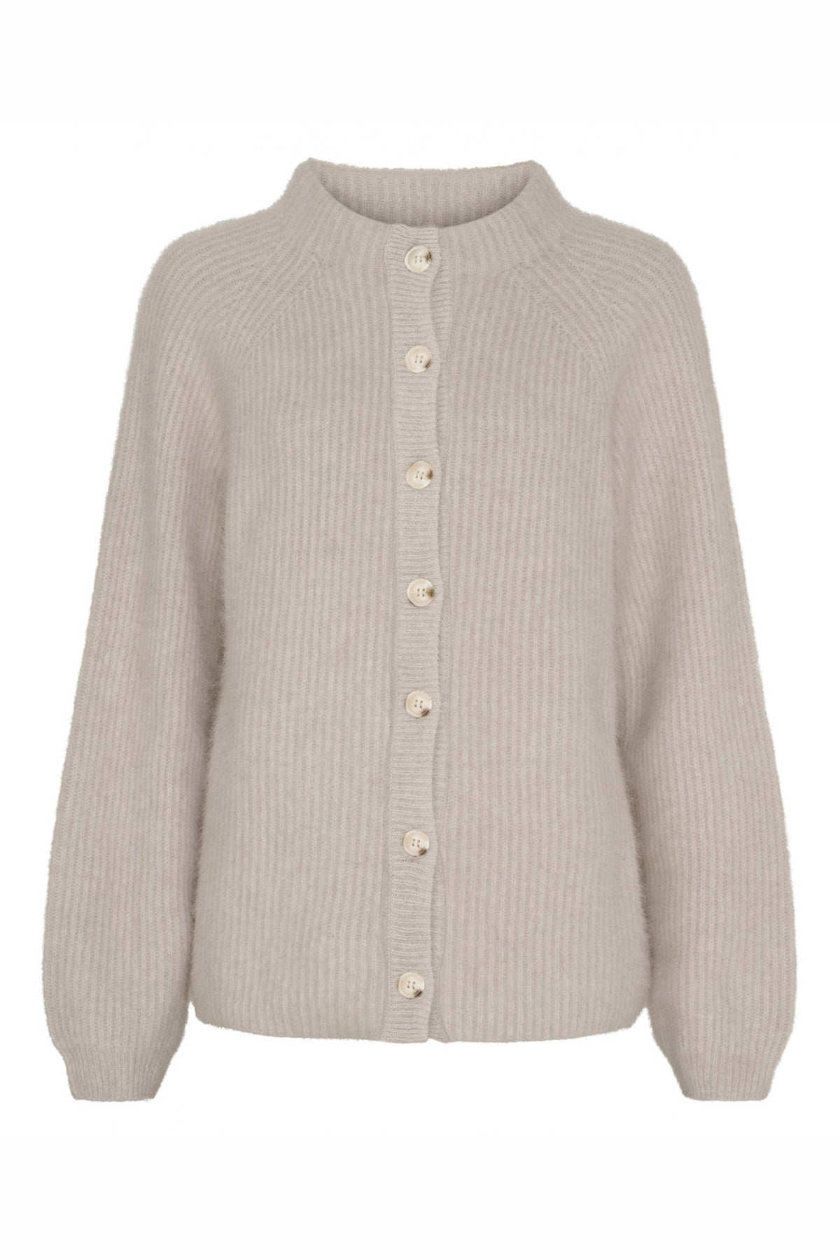 BTFNINA Raccoon Cardigan Light Beige - 500129
