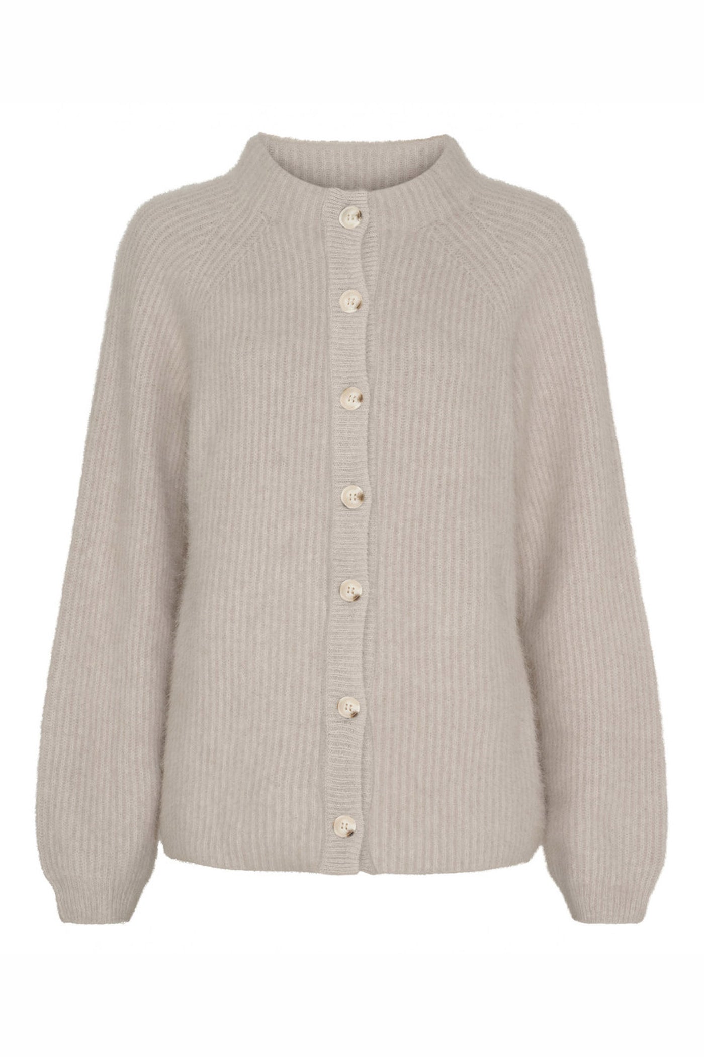 BTFNINA Raccoon Cardigan Light Beige - 500129