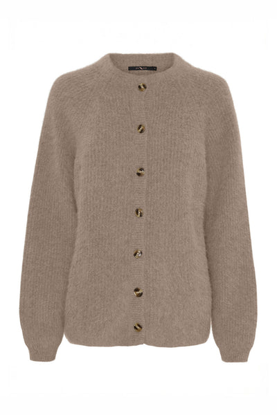 BTFNINA Raccoon Cardigan Mocha Brown - 500129 Thumbnail