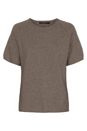 BTFSABRINA Cashmere Pullover Ash Brown Melange - 500081