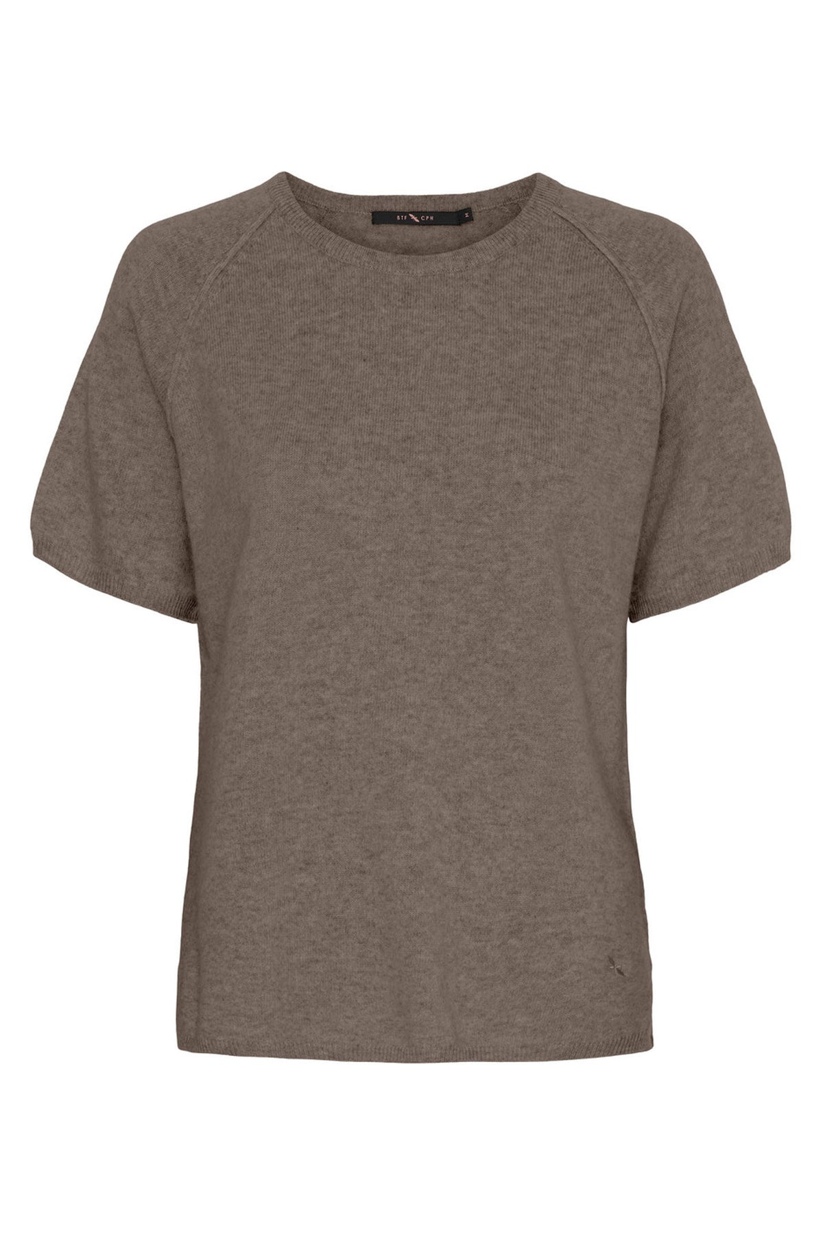 BTFSABRINA Cashmere Pullover Ash Brown Melange - 500081