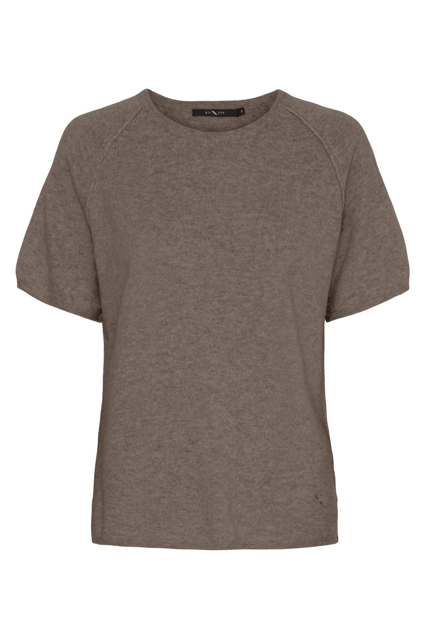 BTFSABRINA Cashmere Pullover Ash Brown Melange - 500081