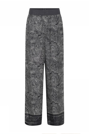 Babbett, wide leg pants 81999-Black/Sand - 62011/7358