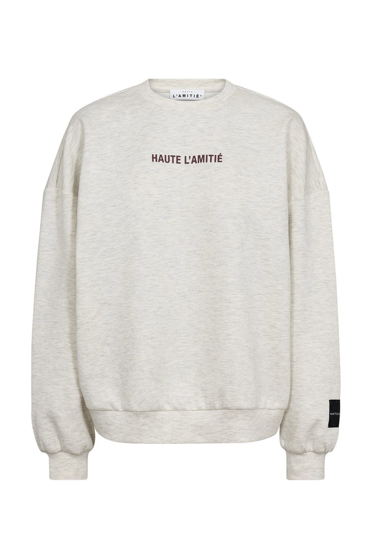 Back Print Studio Sweat Pearl Melange - HL10686