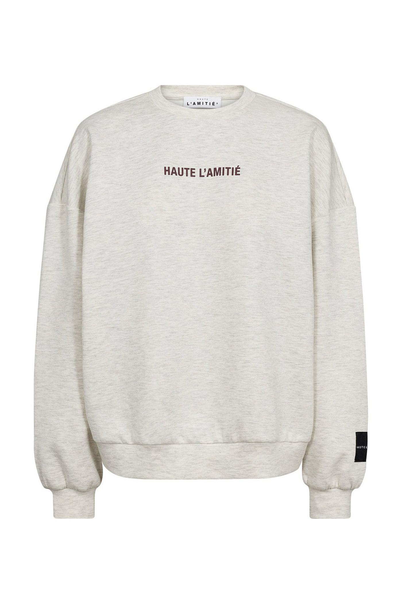 Back Print Studio Sweat Pearl Melange - HL10686