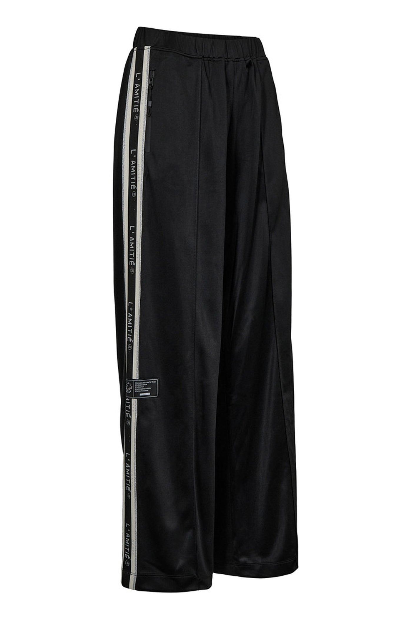 Baggy Lurex Logo Track Pant Black - HL10414