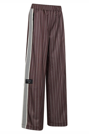 Baggy Pin Stripe Track Pants Mocca - HL10493