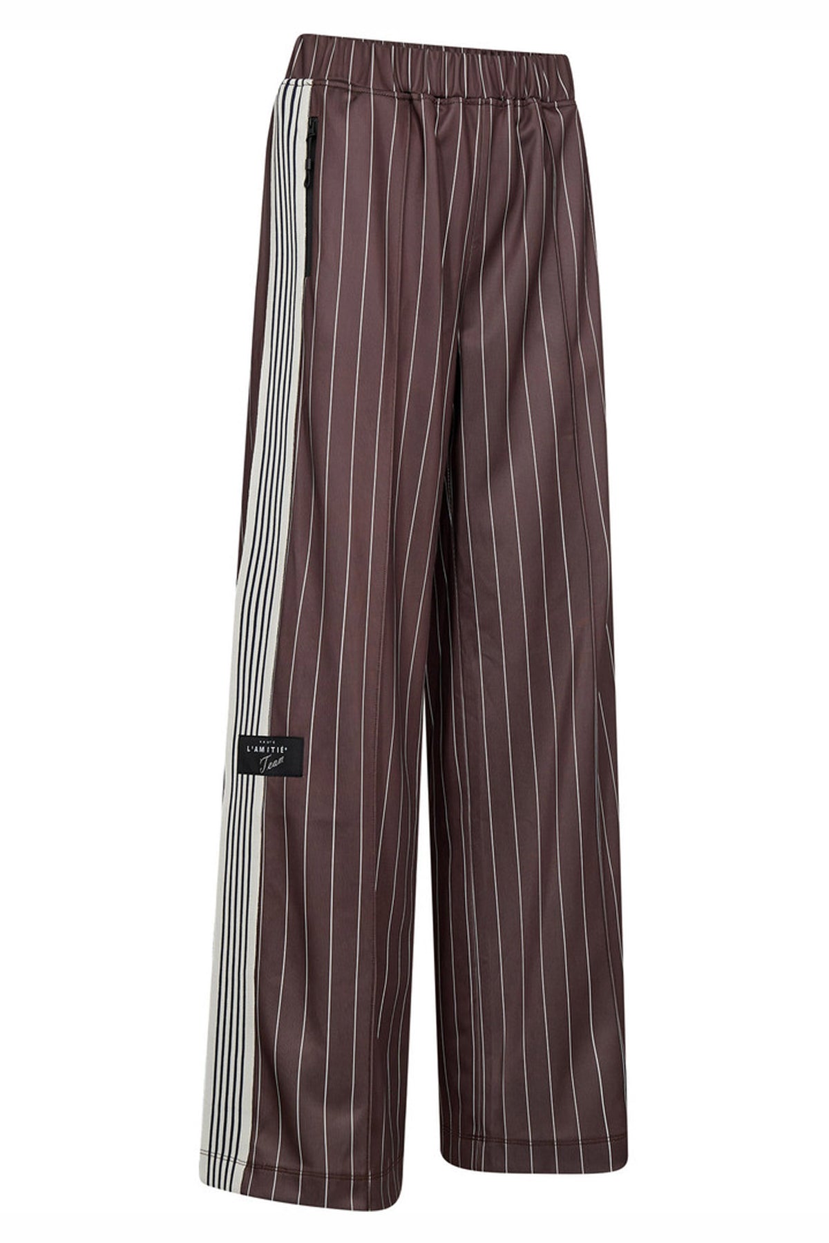 Baggy Pin Stripe Track Tall Pa Mocca - HL10578