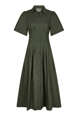 Baia Poplin Dress ARMY - 165343
