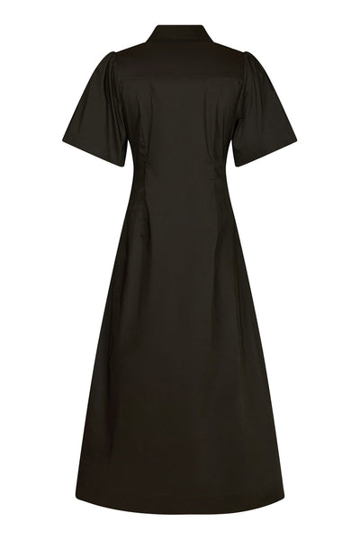 Baia Poplin Dress Chocolate Brown - 165343 Thumbnail