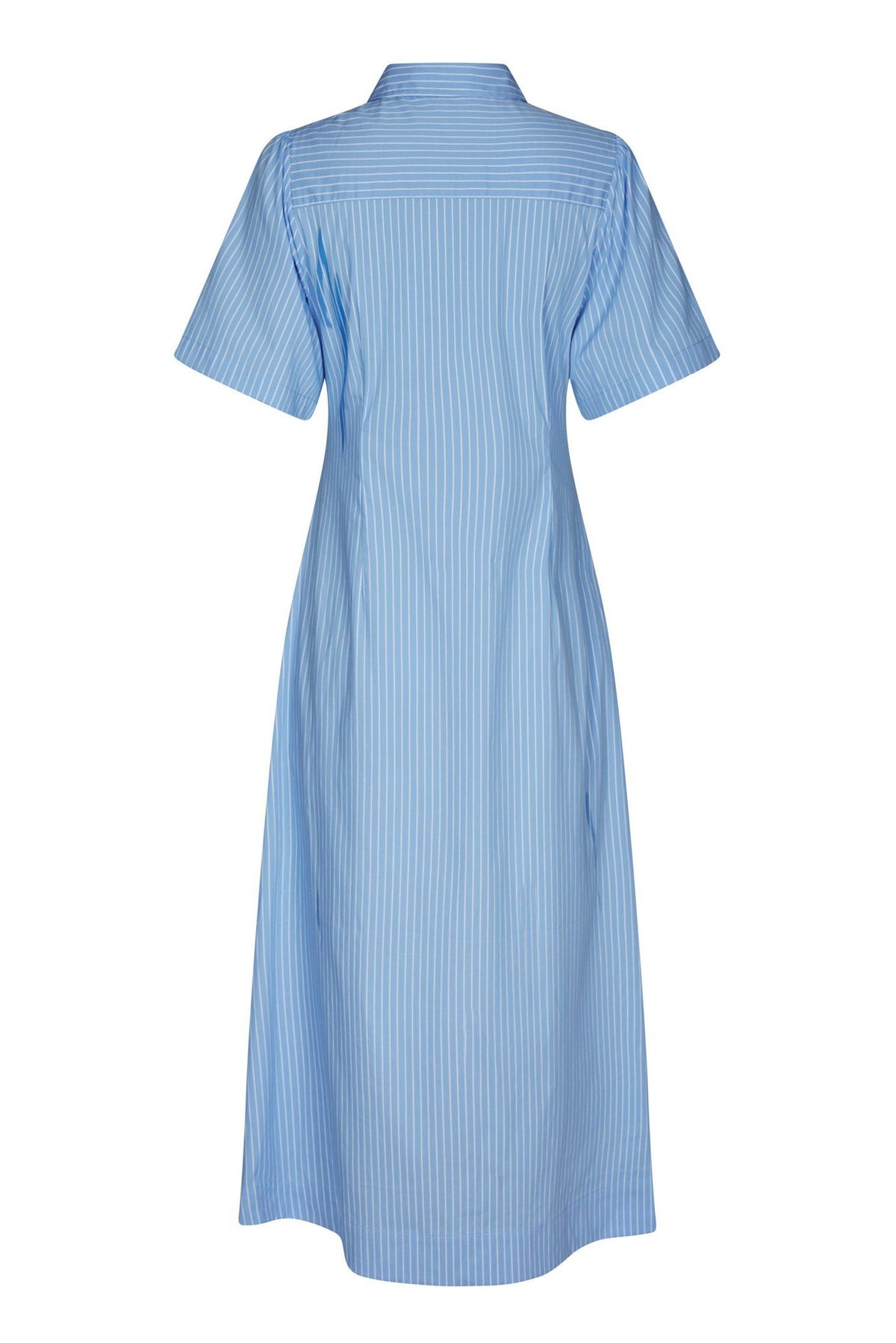 Baia Stripe Poplin Dress Light Blue - 167585