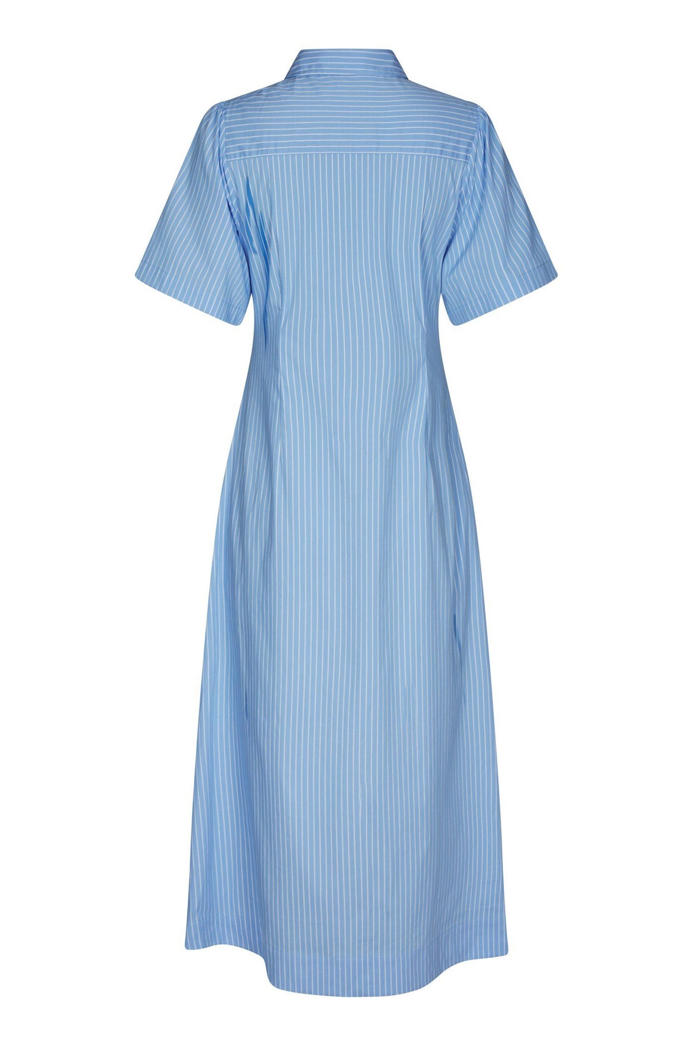 Baia Stripe Poplin Dress Light Blue - 167585