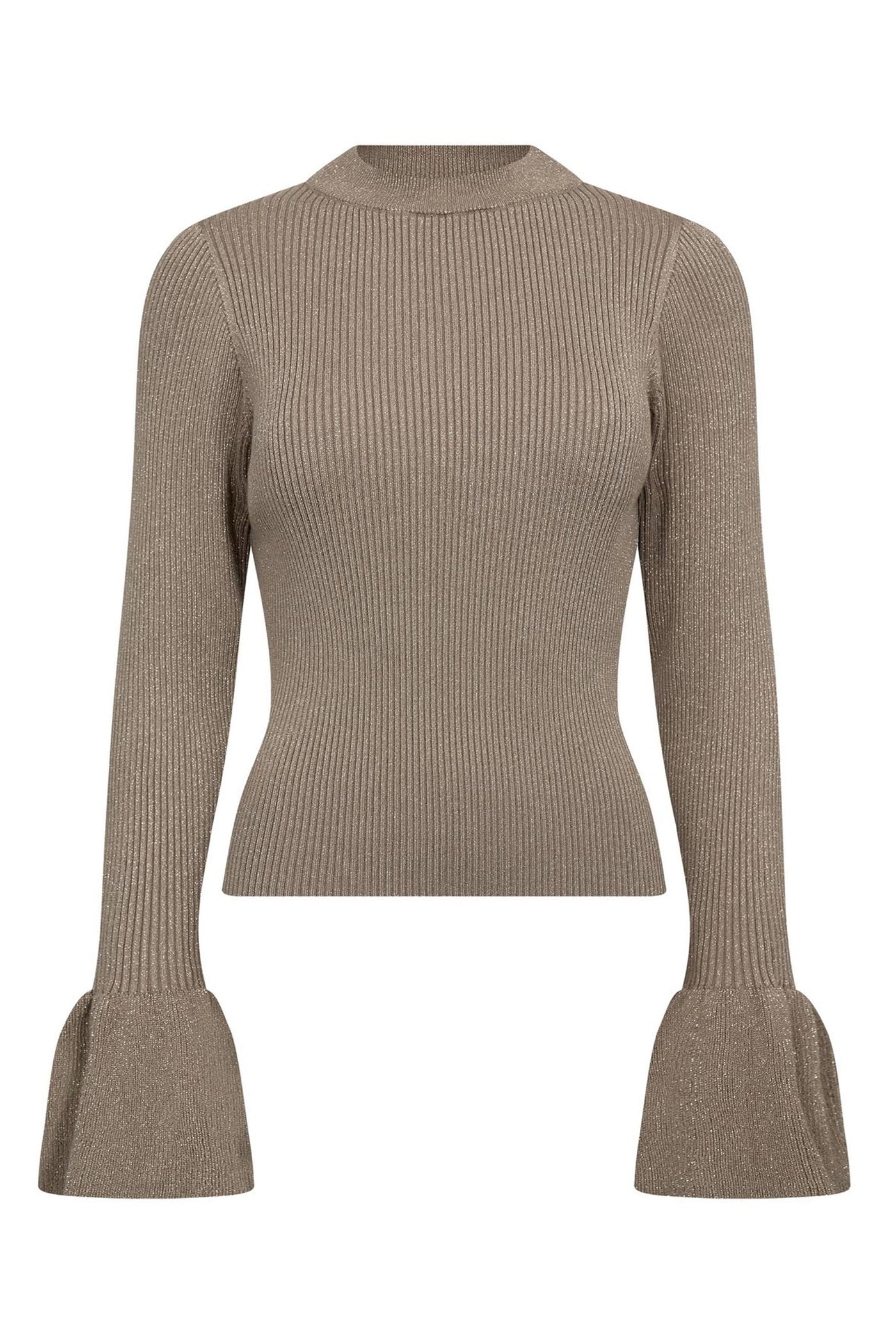 BalinCC Lurex Turtleneck Knit 127-Champagne - 32243