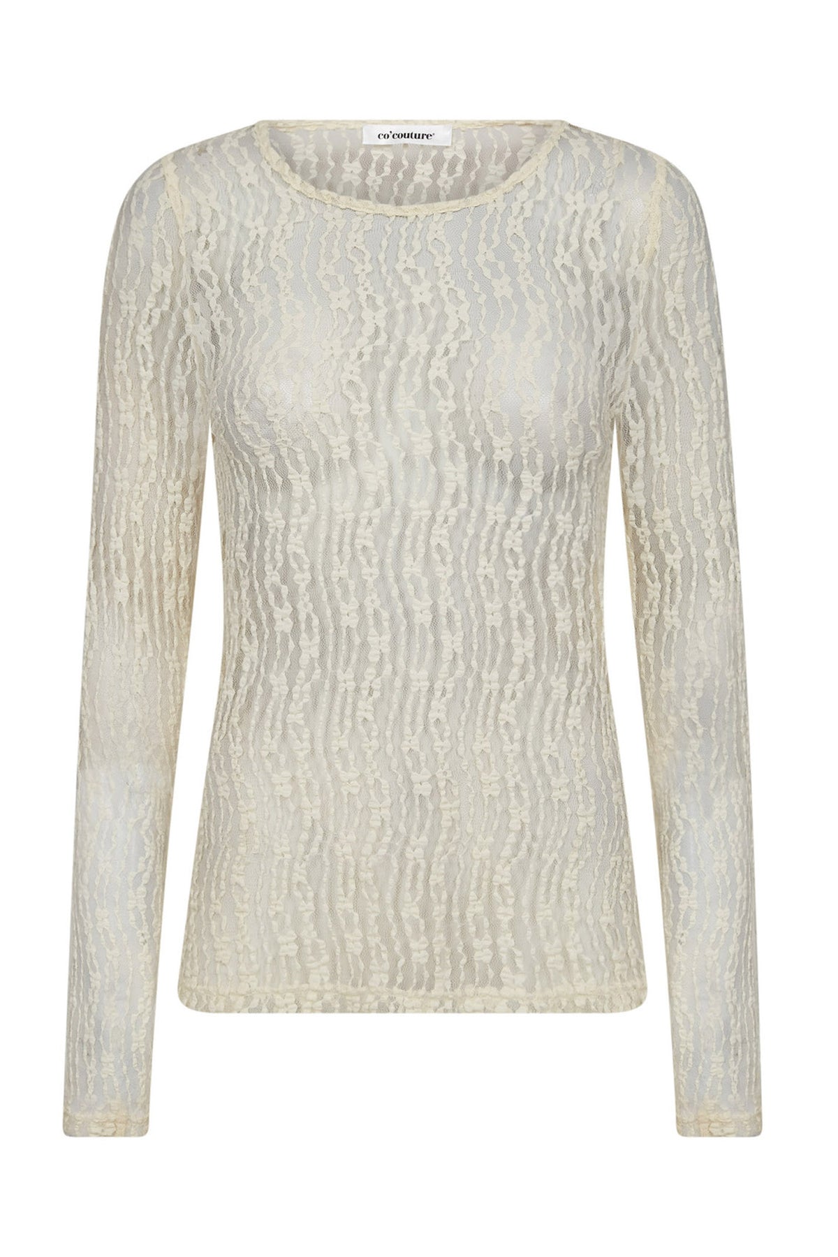 BarbCC O-Neck Blouse 11-Off white - 33202