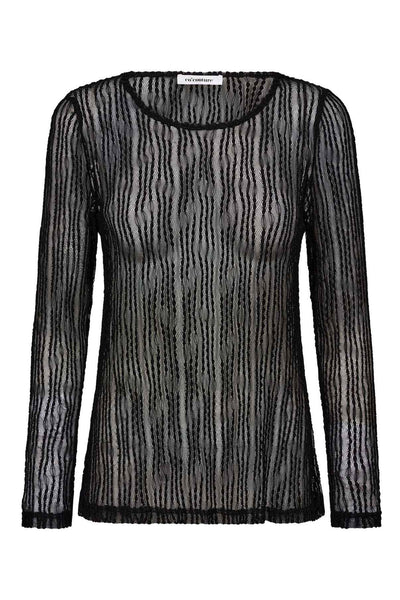 BarbCC O-Neck Blouse 96-Black - 33202 Thumbnail