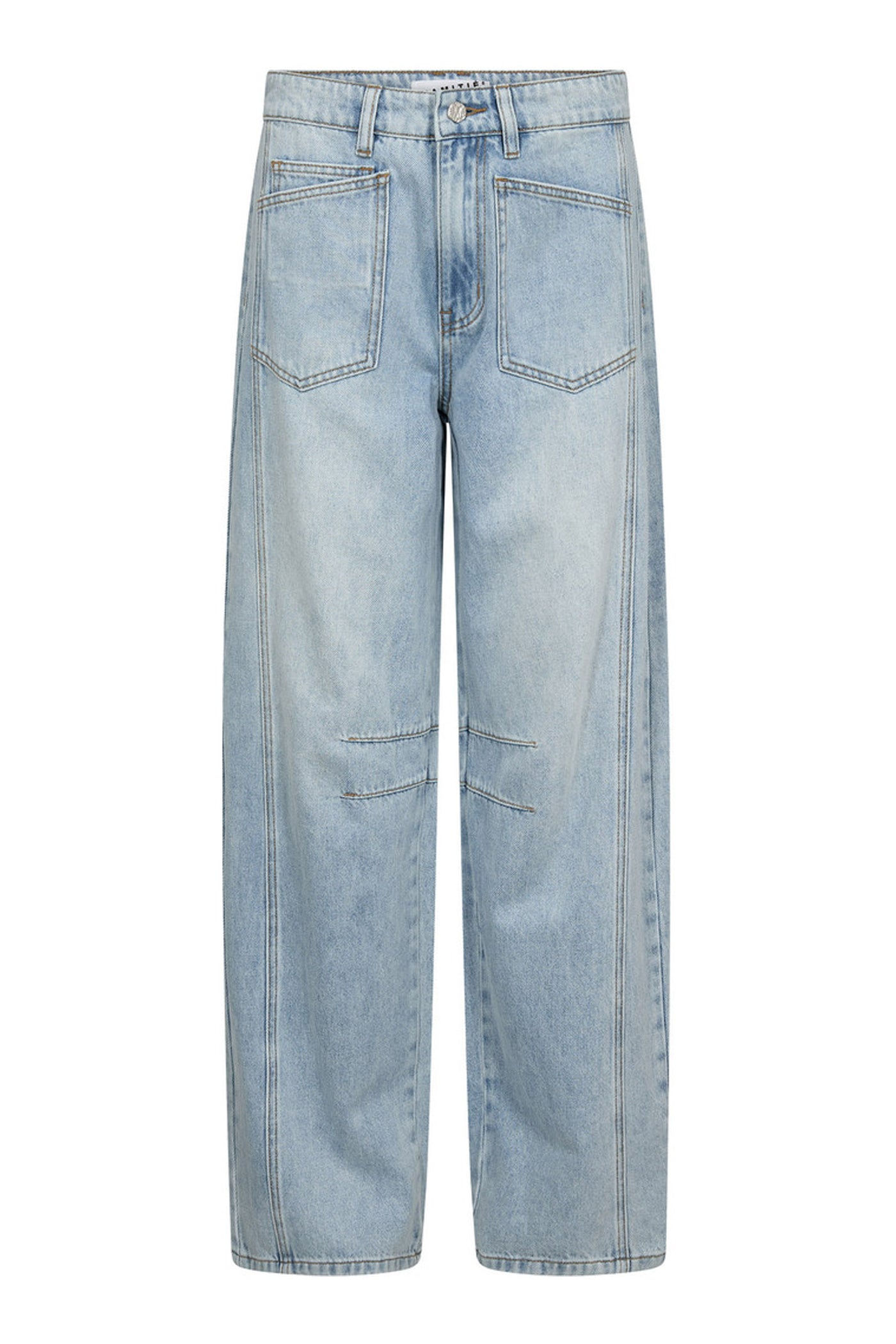 Barrel Front Pocket Tall Jeans Bleached Denim - HL10739
