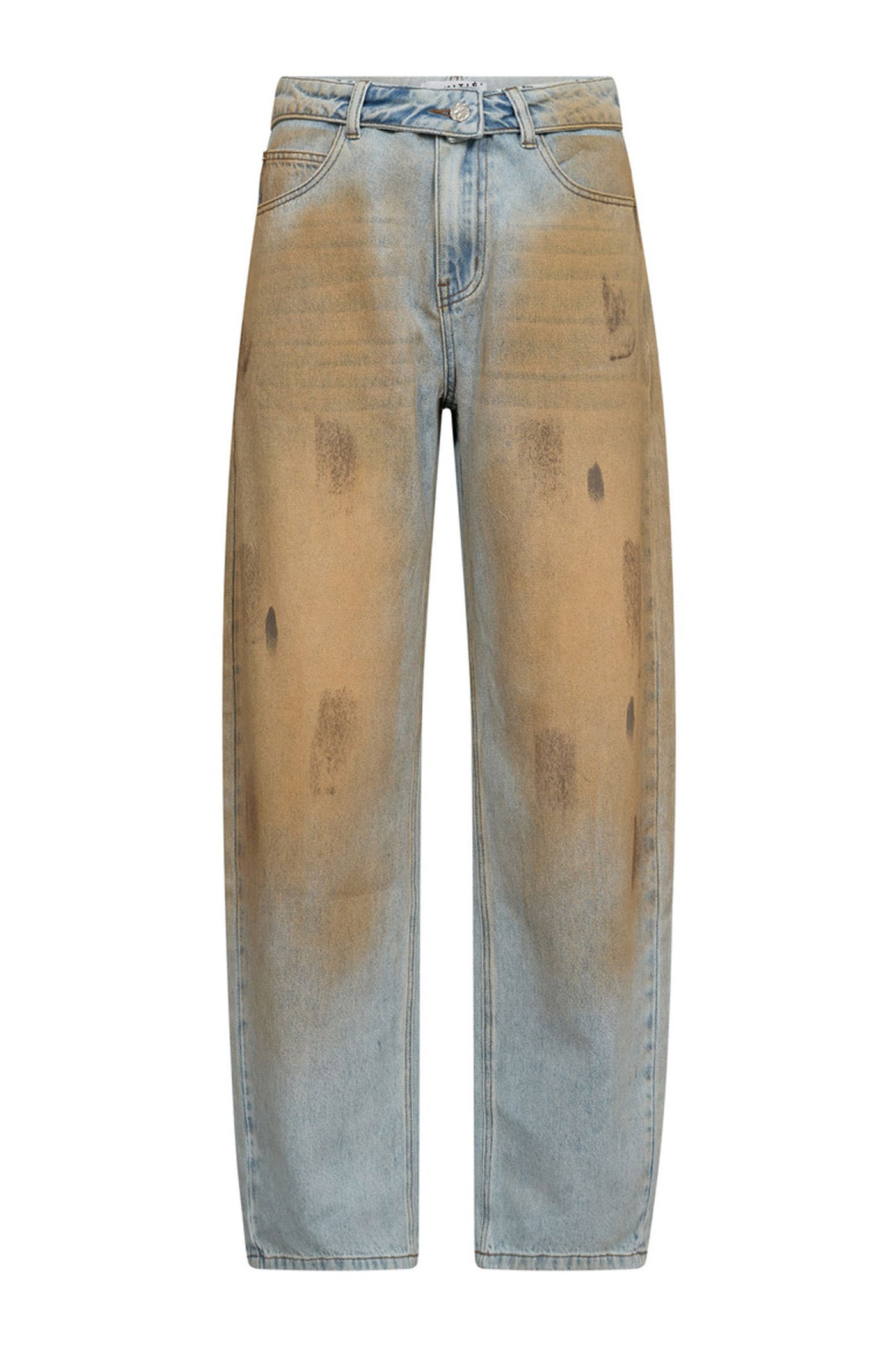 Barrel Vintage Wash Flip Jeans Bleach Dirt Denim - HL10717