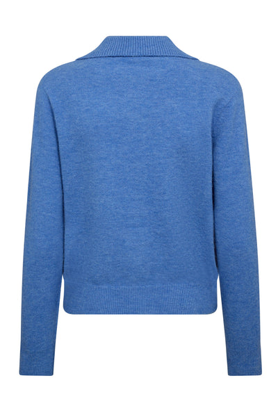 BenalCC Collar Cardigan 17-Blue Thumbnail