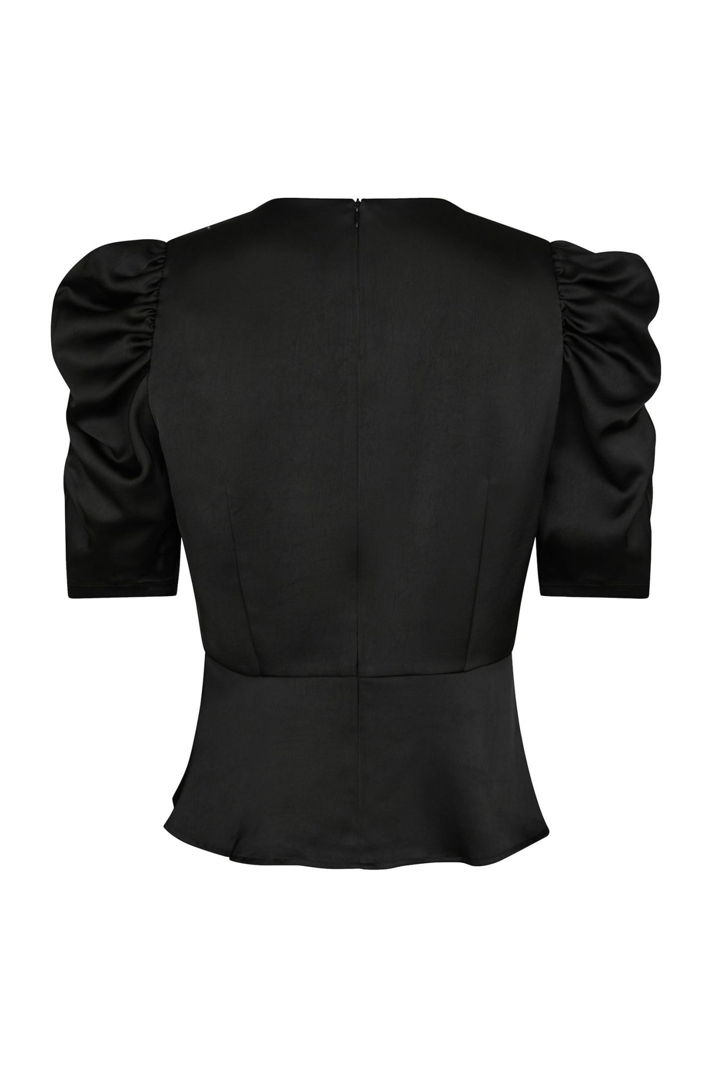 Benua Heavy Sateen Blouse Black - 167069